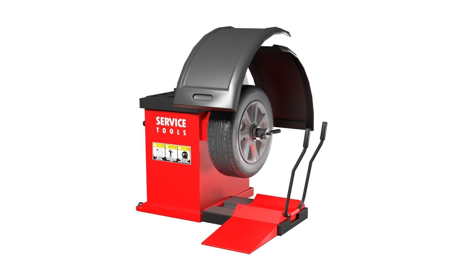 Tire Balancer Machine Low-poly 3D model_2