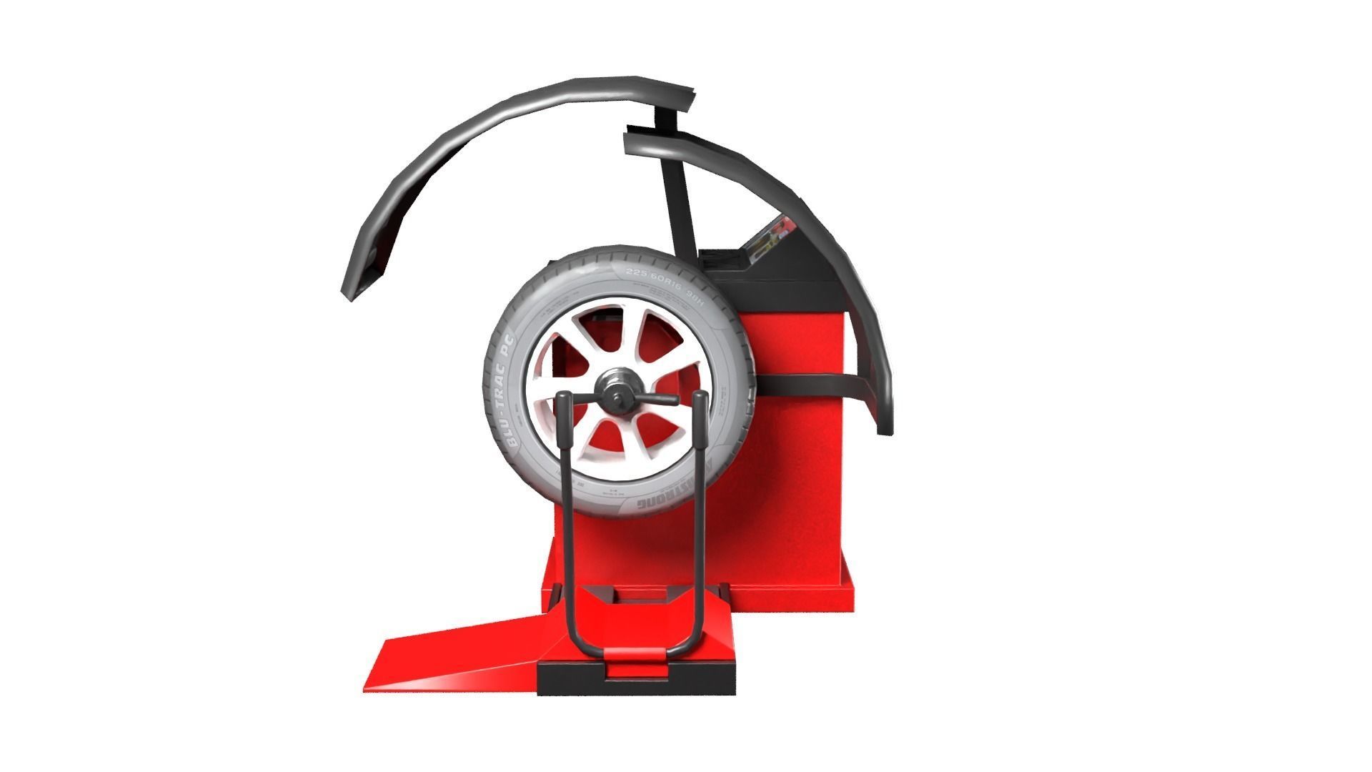 Tire Balancer Machine Low-poly 3D model_3
