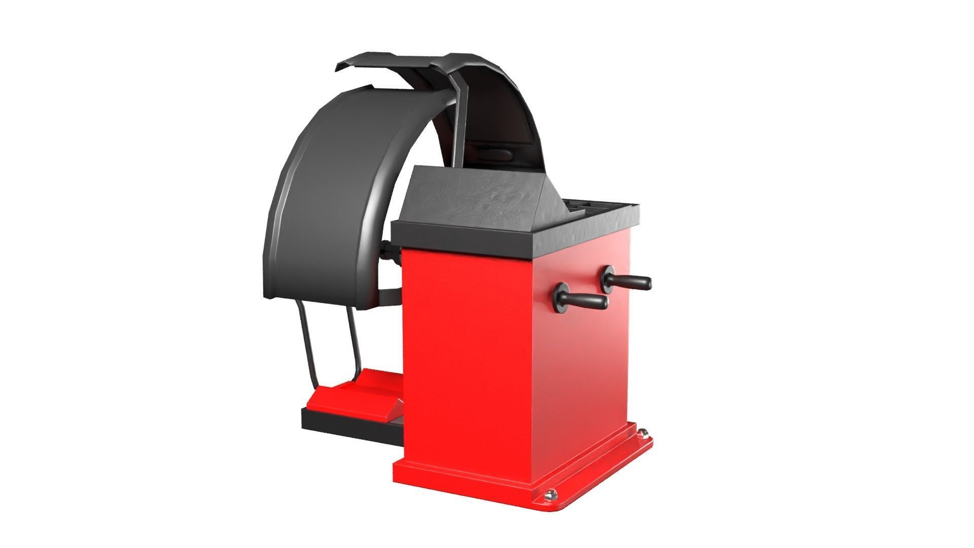 Tire Balancer Machine Low-poly 3D model_5