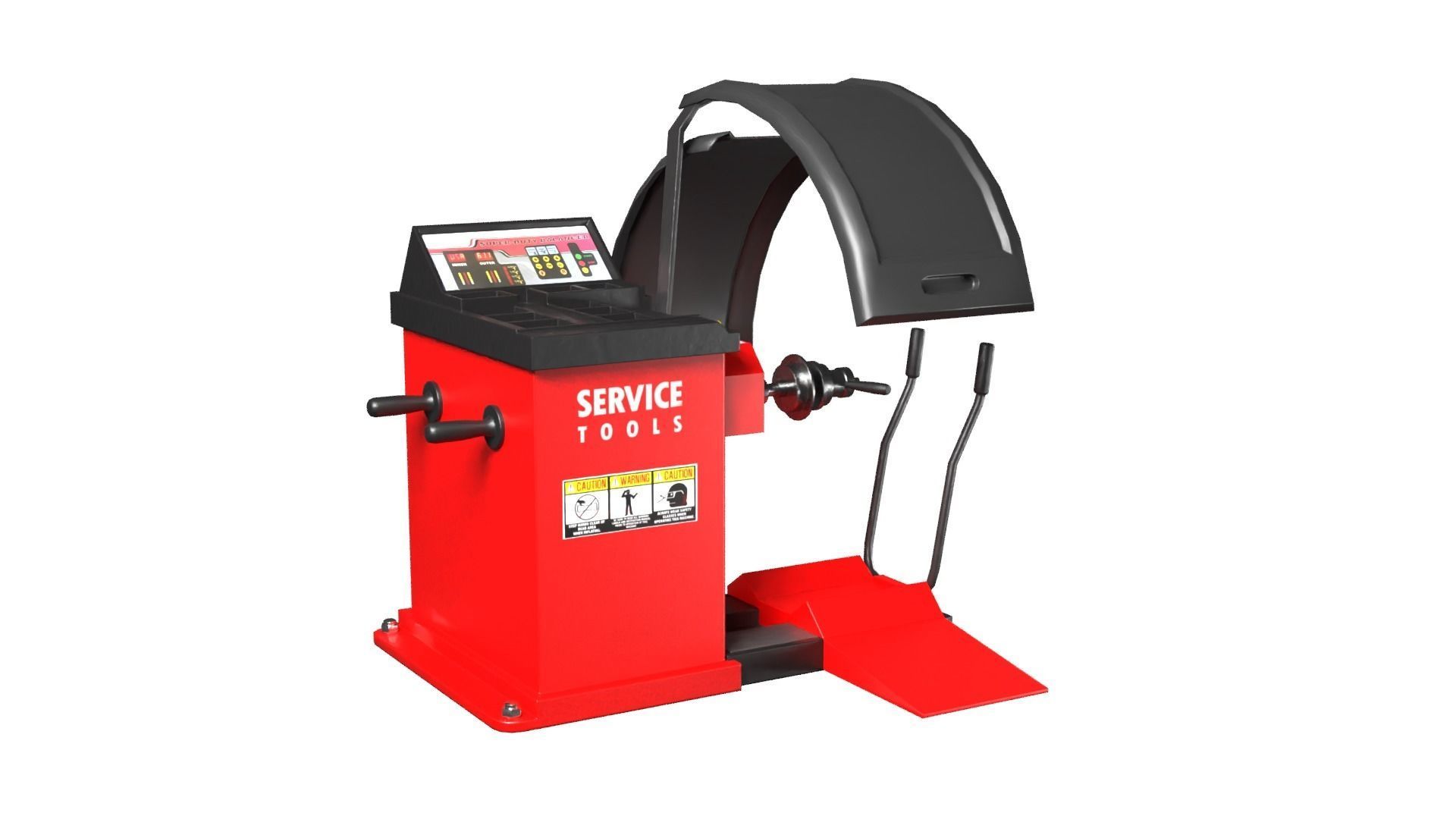 Tire Balancer Machine Low-poly 3D model_7