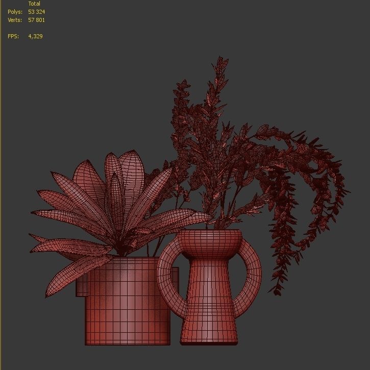 Flower Pack 208C 3D model_5