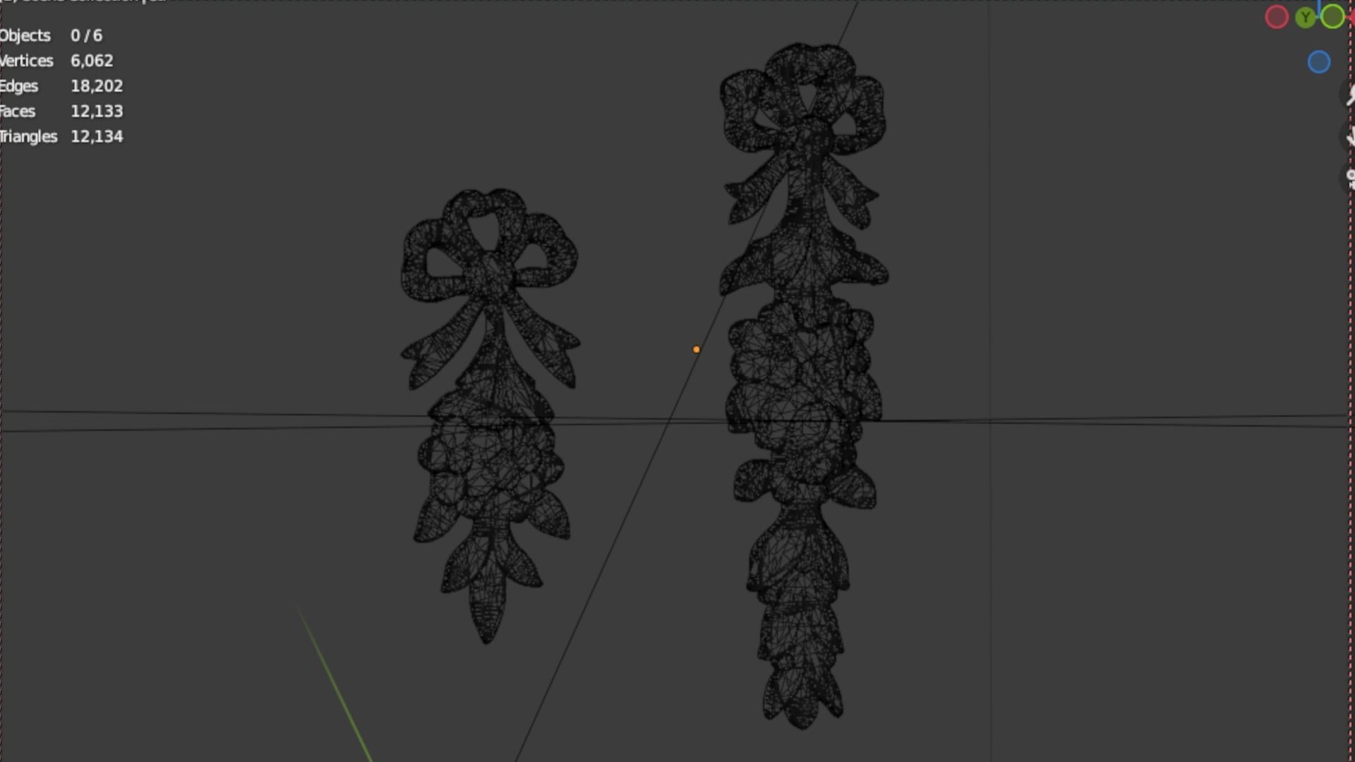 Classic decor ornament 70 3D model_6