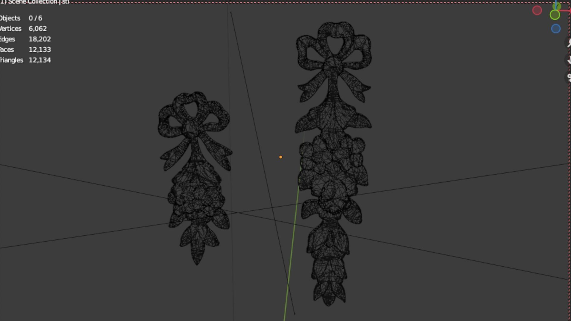 Classic decor ornament 70 3D model_5