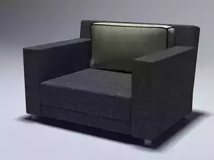 armchair and pillow