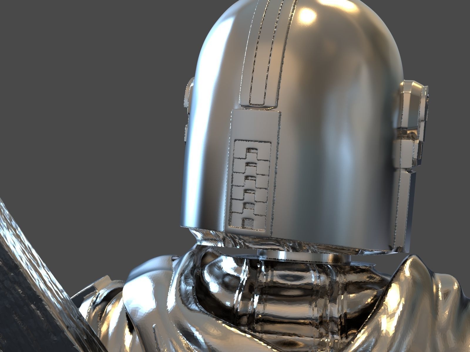 The Mandalorian Din Djarin Bust 3D print model_44