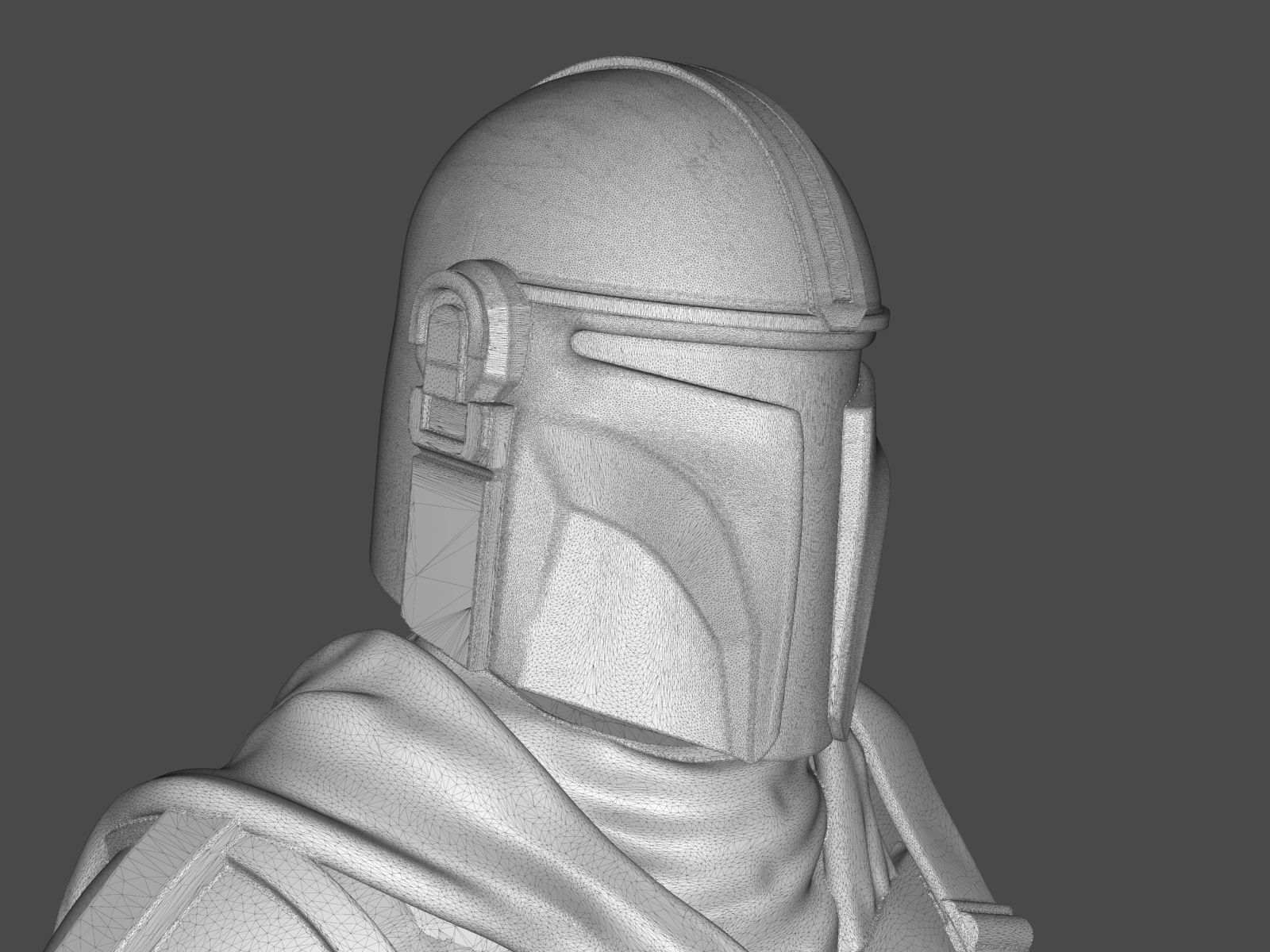 The Mandalorian Din Djarin Bust 3D print model_61