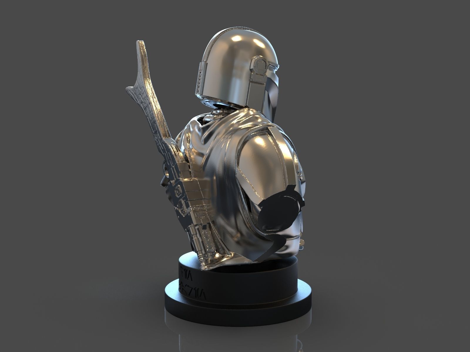 The Mandalorian Din Djarin Bust 3D print model_45
