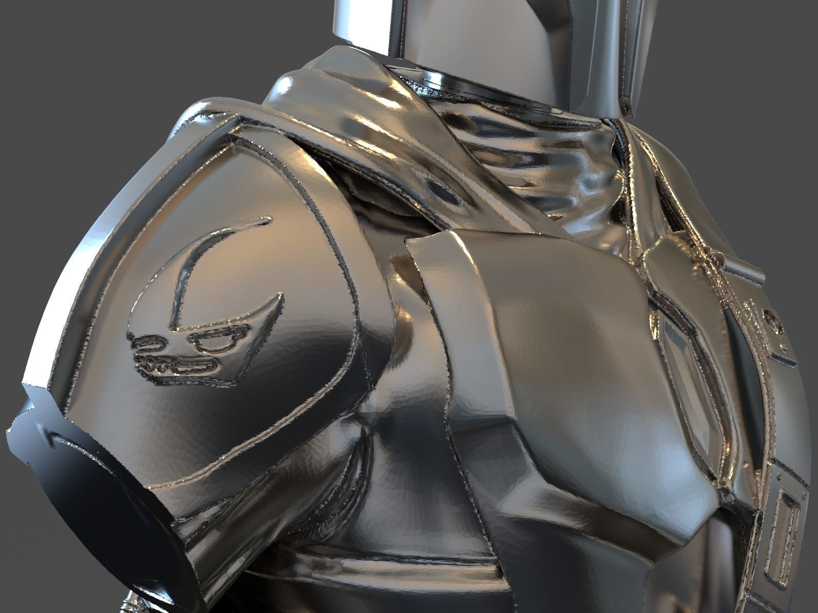 The Mandalorian Din Djarin Bust 3D print model_51