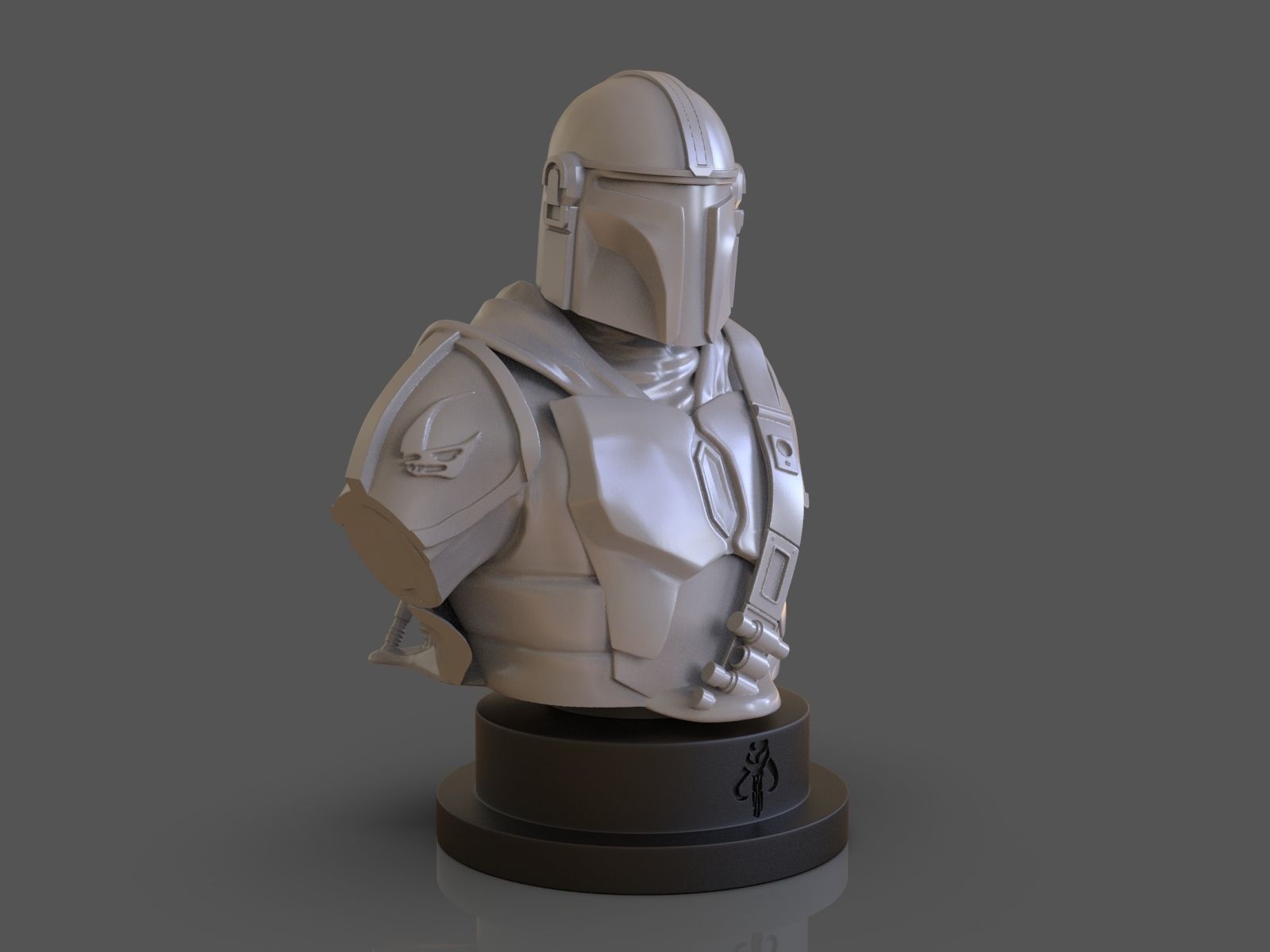 The Mandalorian Din Djarin Bust 3D print model_6