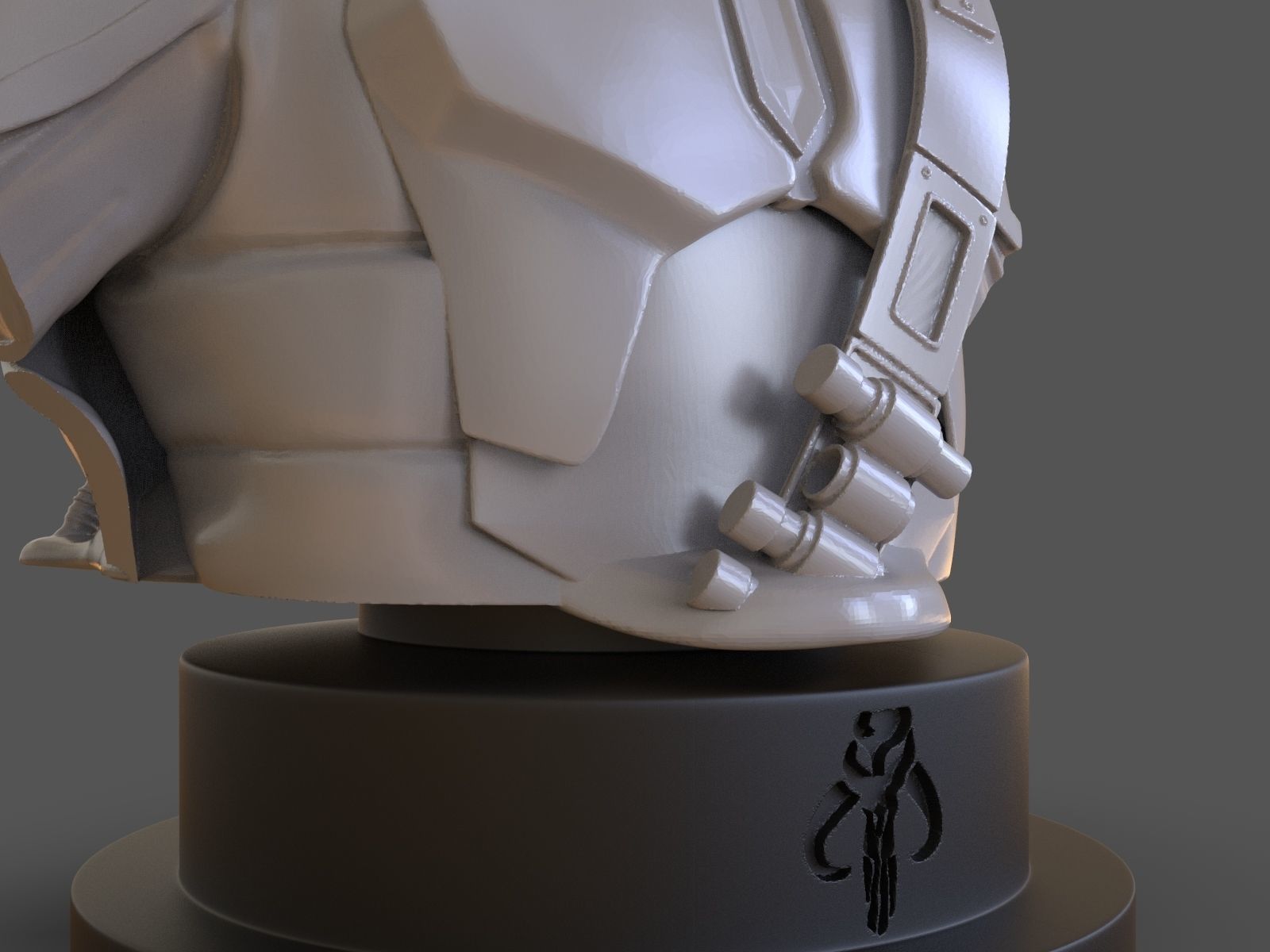 The Mandalorian Din Djarin Bust 3D print model_20