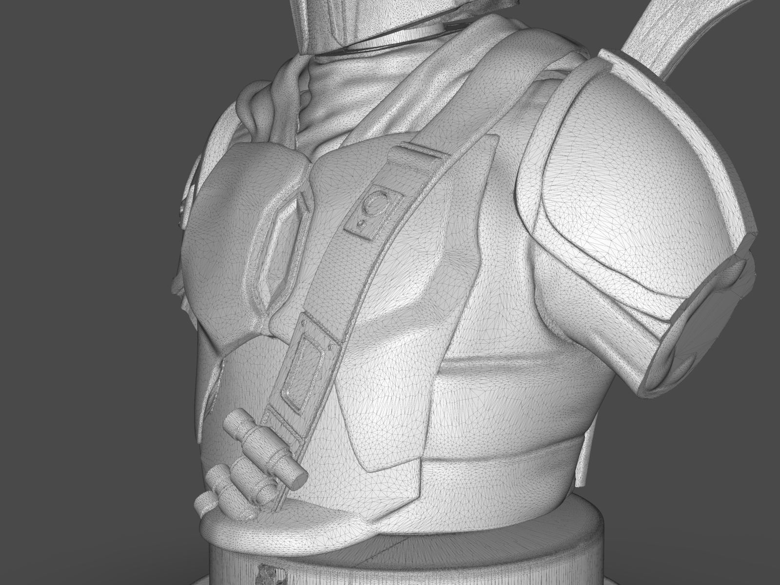 The Mandalorian Din Djarin Bust 3D print model_60