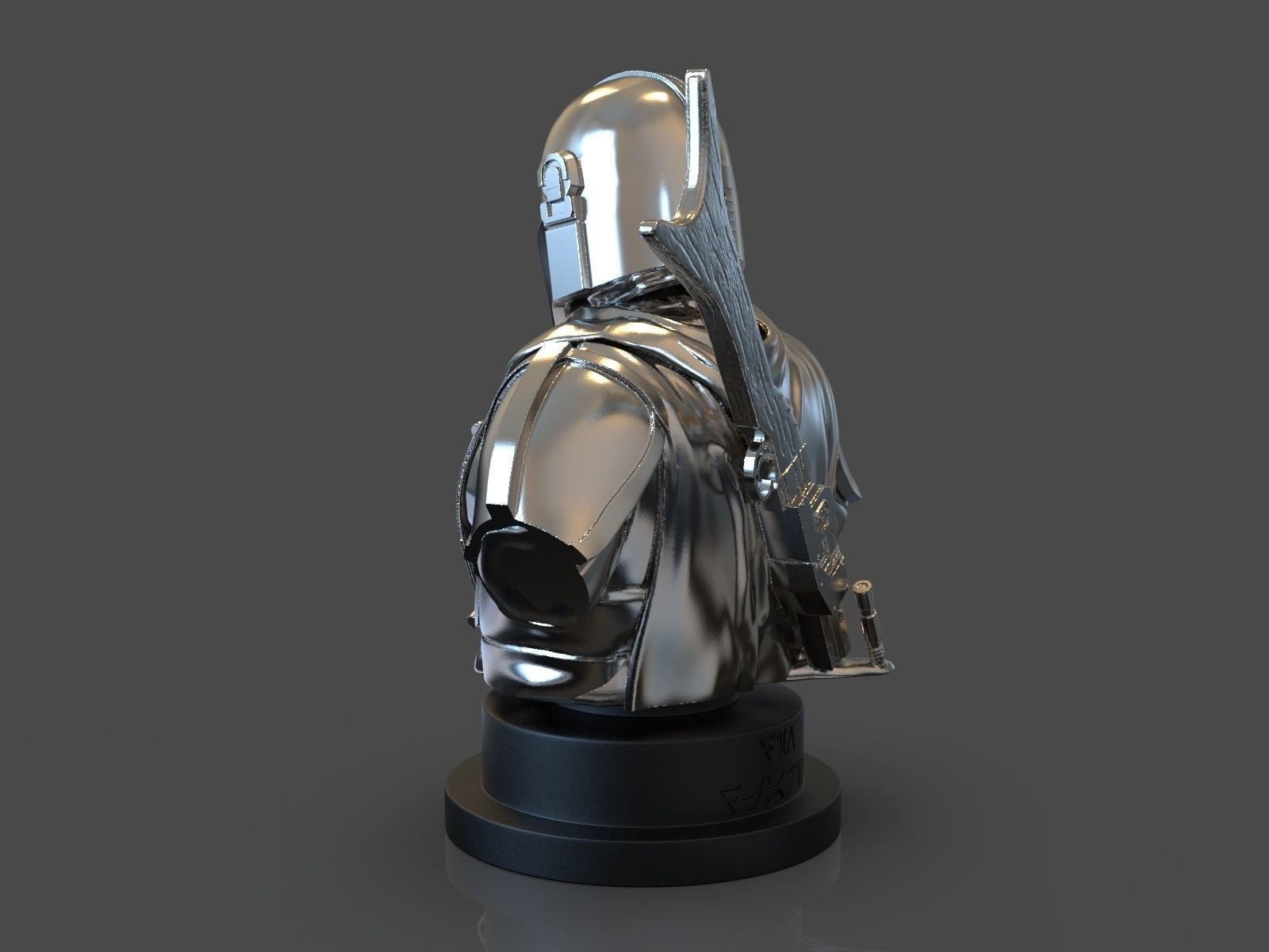 The Mandalorian Din Djarin Bust 3D print model_35
