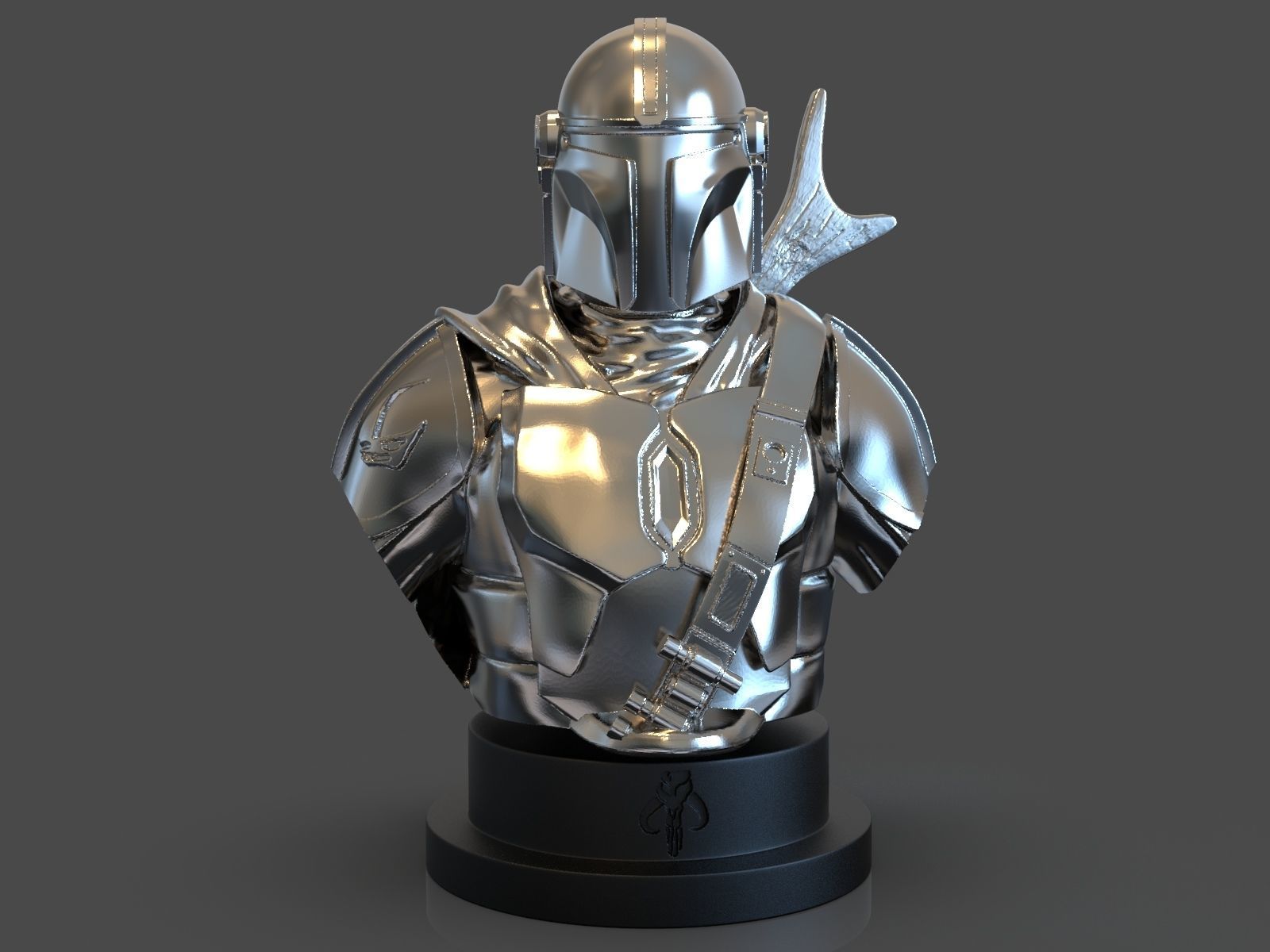 The Mandalorian Din Djarin Bust 3D print model_58