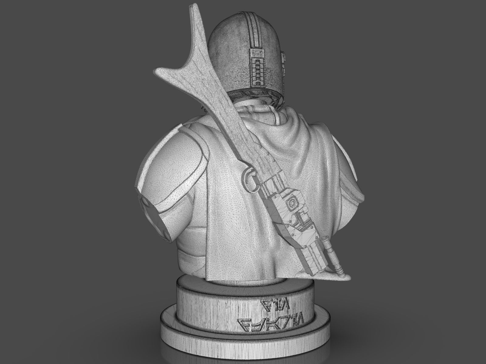 The Mandalorian Din Djarin Bust 3D print model_52