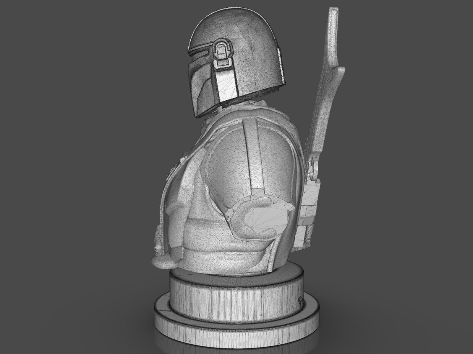 The Mandalorian Din Djarin Bust 3D print model_53