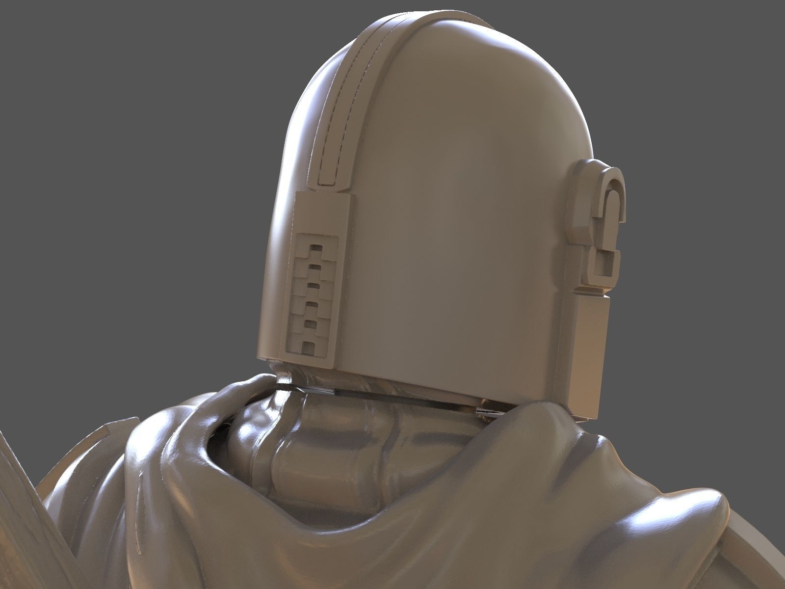 The Mandalorian Din Djarin Bust 3D print model_18