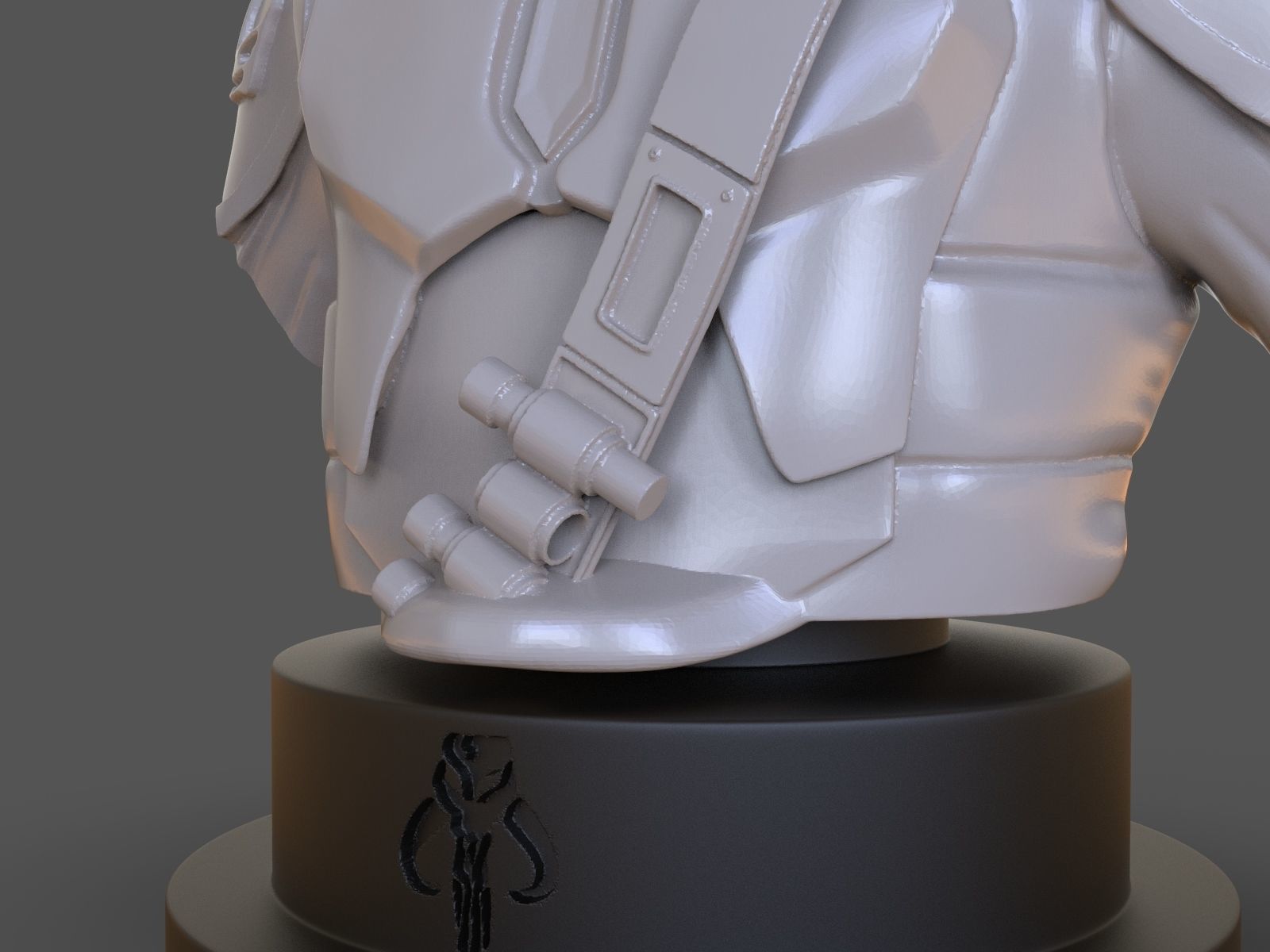 The Mandalorian Din Djarin Bust 3D print model_19