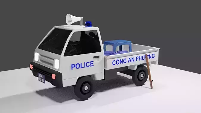 Vietnamese police truck