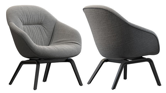 HAY LOUNGE ARMCHAIR 3D model 7