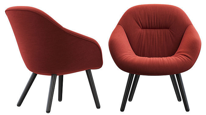 HAY LOUNGE ARMCHAIR 3D model 6