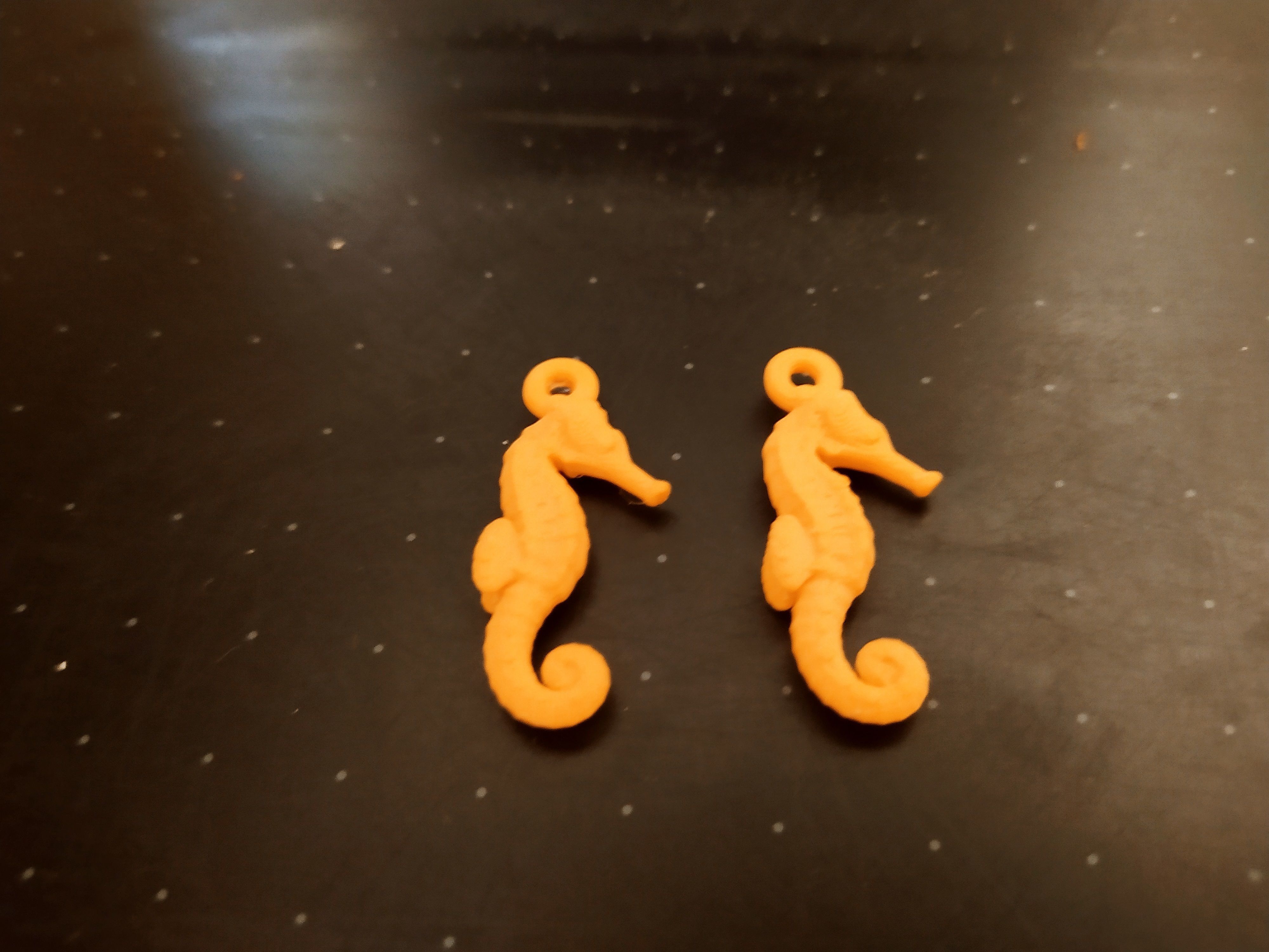 Seahorse earrings - Printer ready 3D print model_12