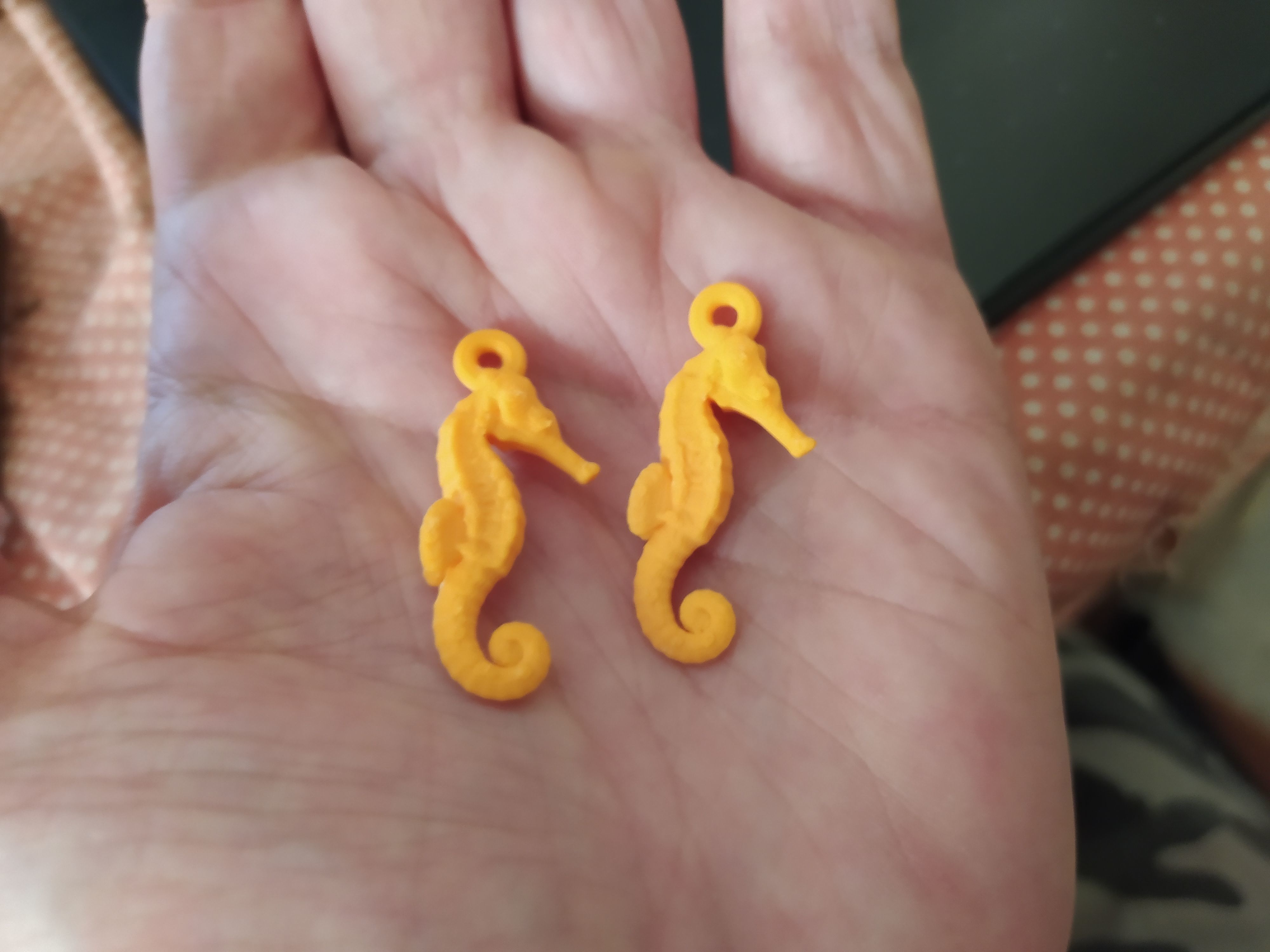 Seahorse earrings - Printer ready 3D print model_15