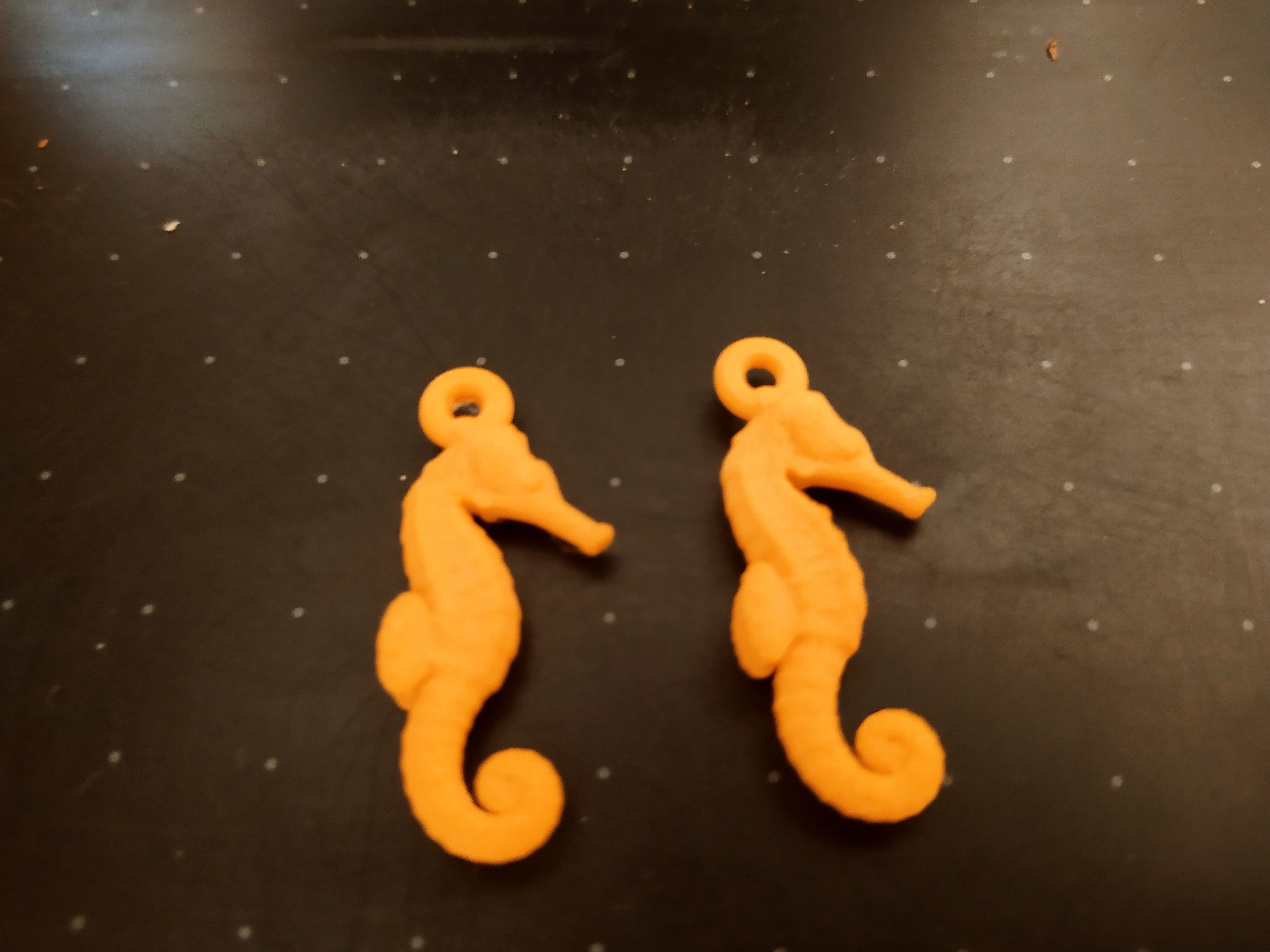 Seahorse earrings - Printer ready 3D print model_13