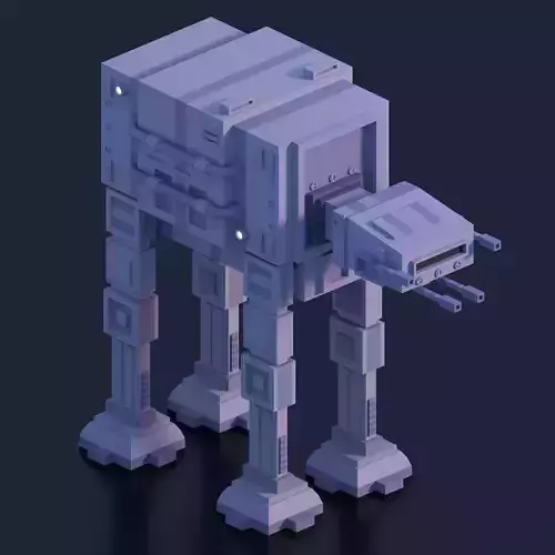 ATAT Walker Low Poly 
