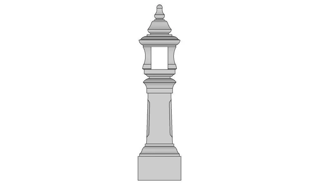 Thai temple fence Free 3D model