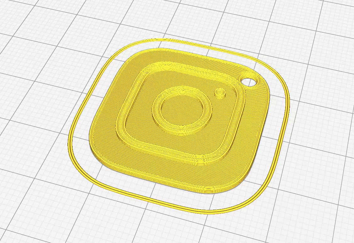 trinket instagram for 3D print 3D print model