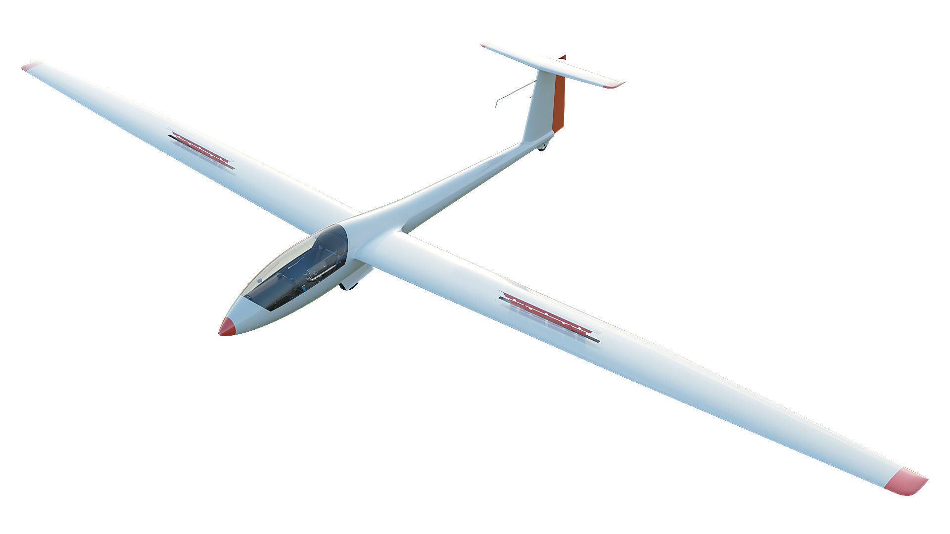 Rolladen-Schneider LS4 Glider  3D model_23