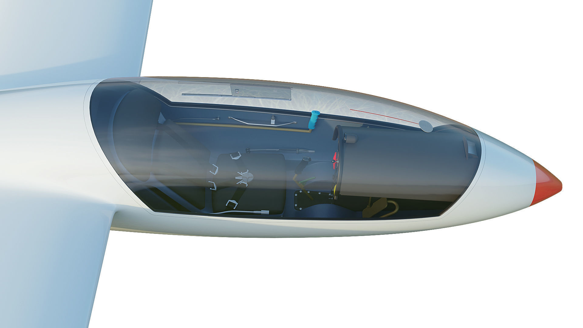 Rolladen-Schneider LS4 Glider  3D model_15