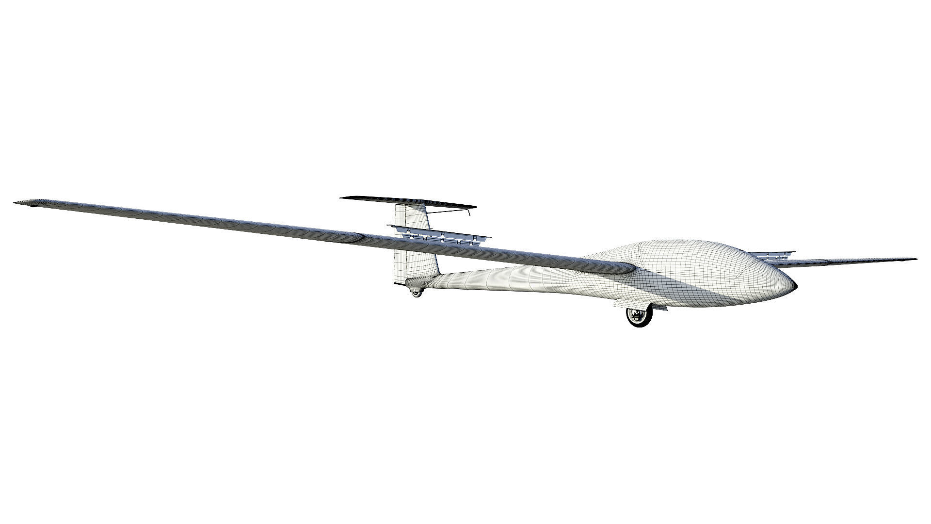 Rolladen-Schneider LS4 Glider  3D model_34