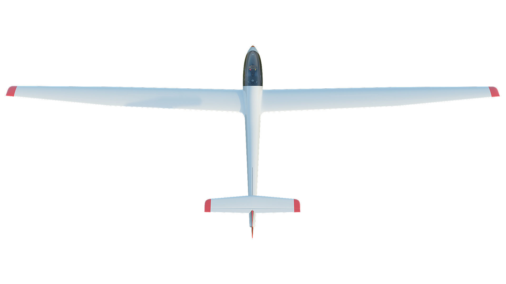 Rolladen-Schneider LS4 Glider  3D model_9