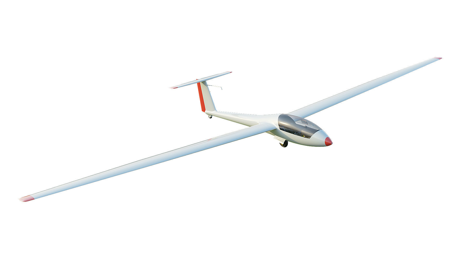 Rolladen-Schneider LS4 Glider  3D model_35