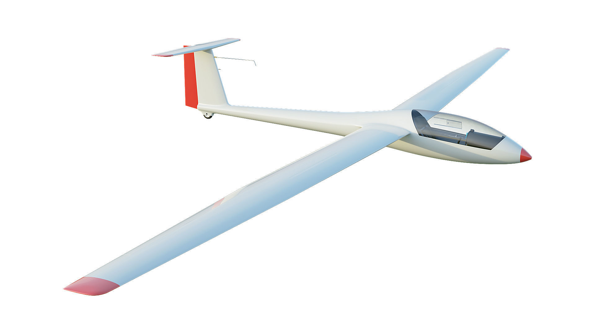 Rolladen-Schneider LS4 Glider  3D model_5