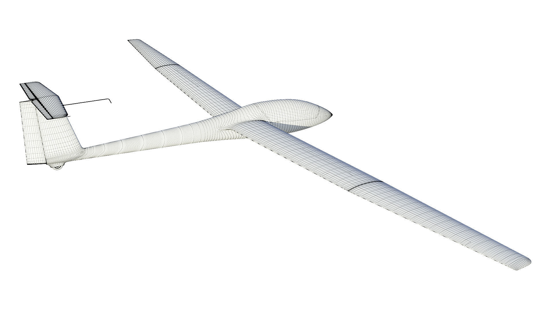 Rolladen-Schneider LS4 Glider  3D model_8