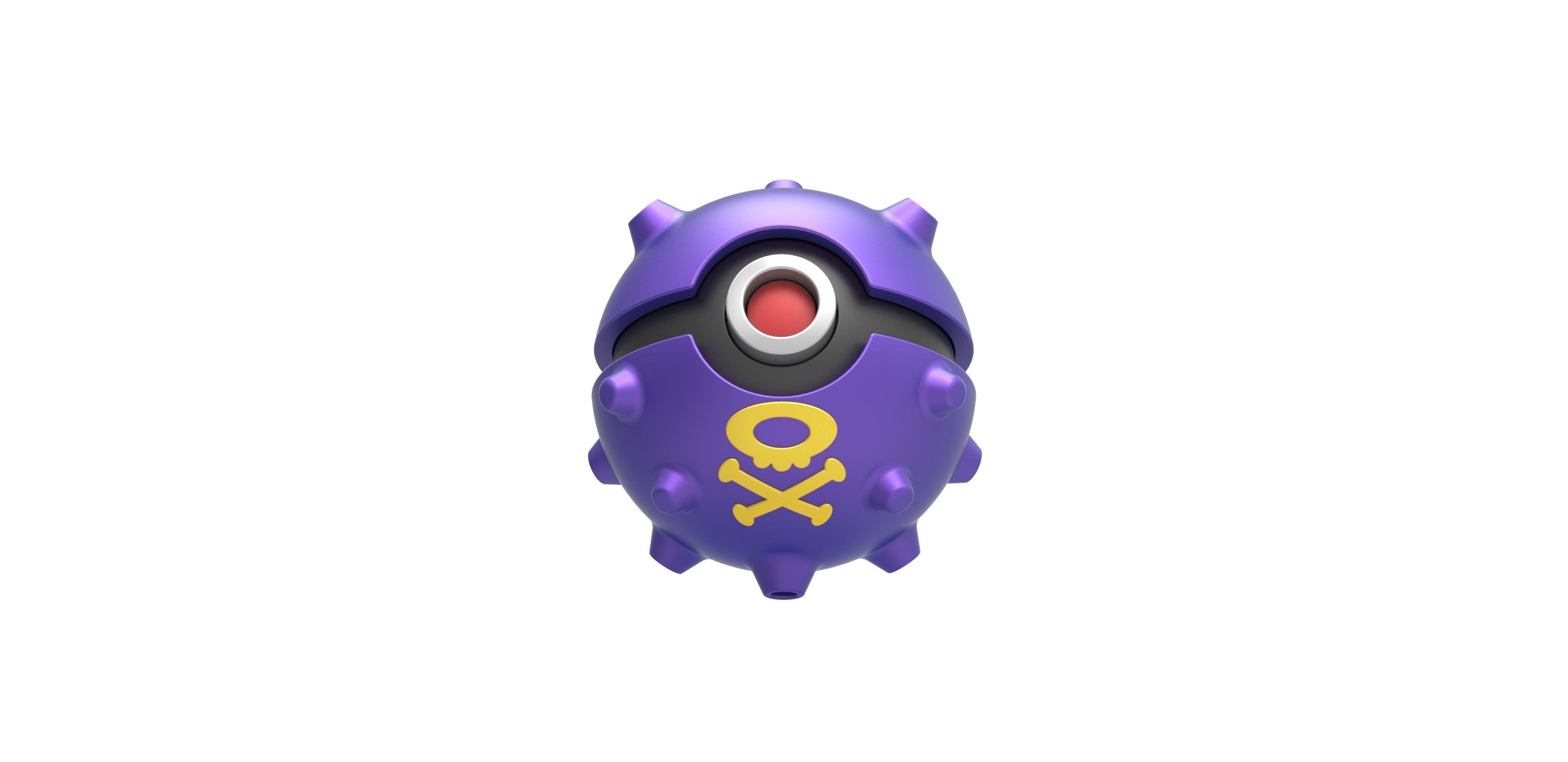 Koffing orb 3D print model_3