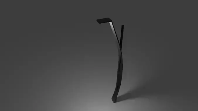 modern and futuristic street lamp post 