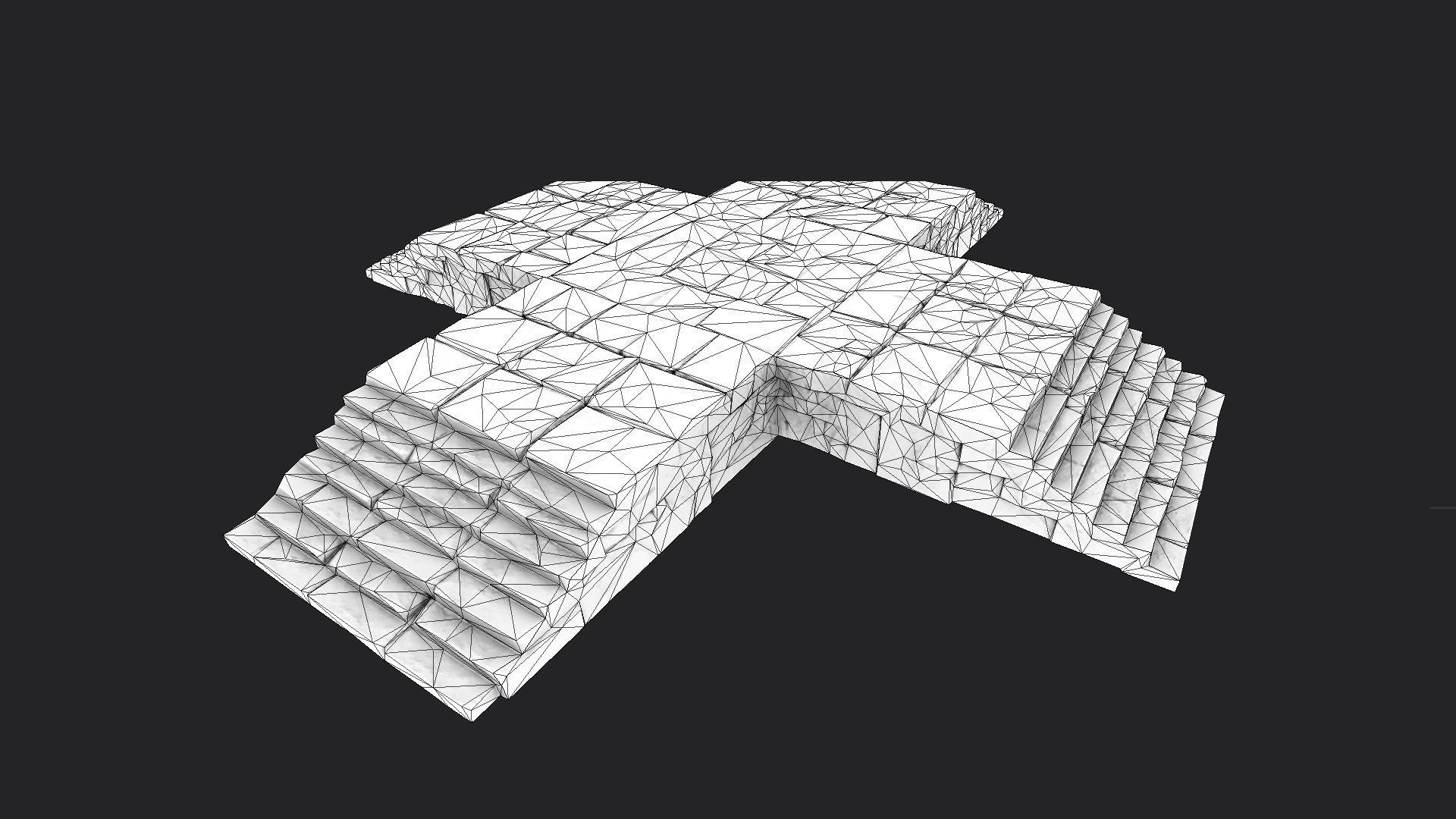 Skull Temple Set Low-poly 3D model_13