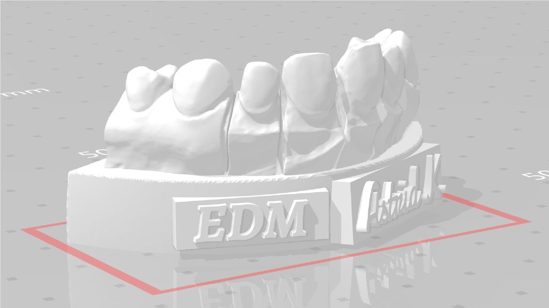EDM Dental Practice Special Case Die System Veneer 3D print model_4