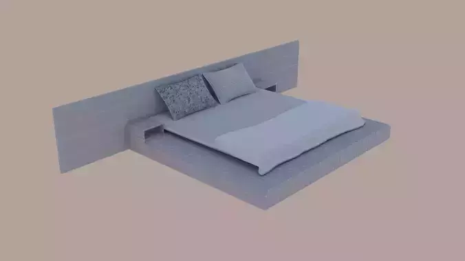 moden style wooden bed 12feet by 7feet