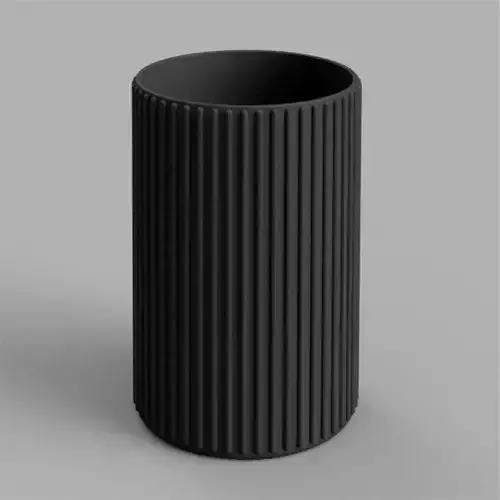 Ribbed Pencil or Toothbrush Holder