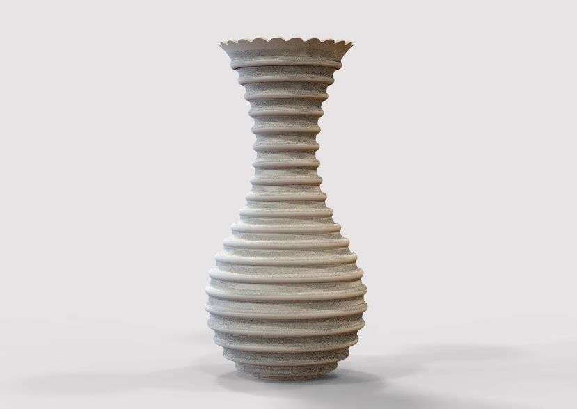 Flower Vase 3D print model_19