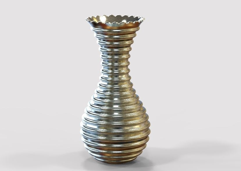 Flower Vase 3D print model_40