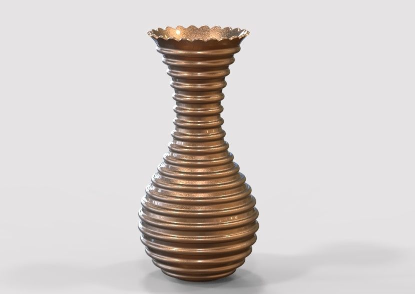 Flower Vase 3D print model_41