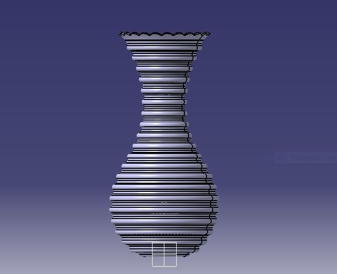Flower Vase 3D print model_4