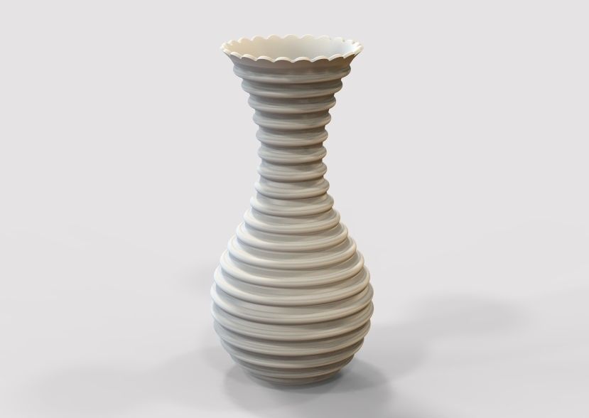 Flower Vase 3D print model_18