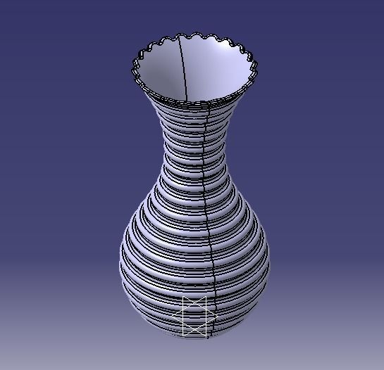 Flower Vase 3D print model_6