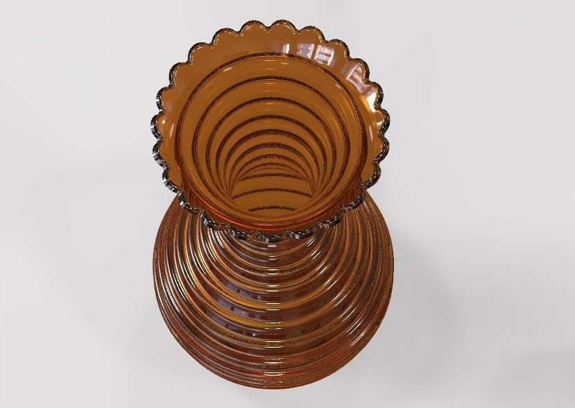 Flower Vase 3D print model_32